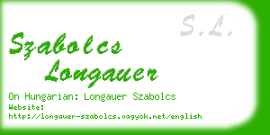 szabolcs longauer business card